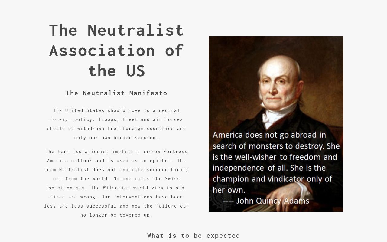 The Neutralist Association Of The US the-neutralist-association-of-the-us